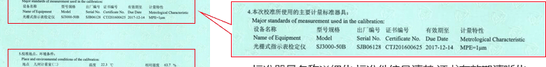 指針百分表CNAS校準證書說明頁4